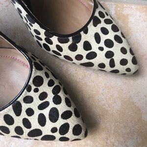 Isaac Mizrahi leopard print heels/pumps